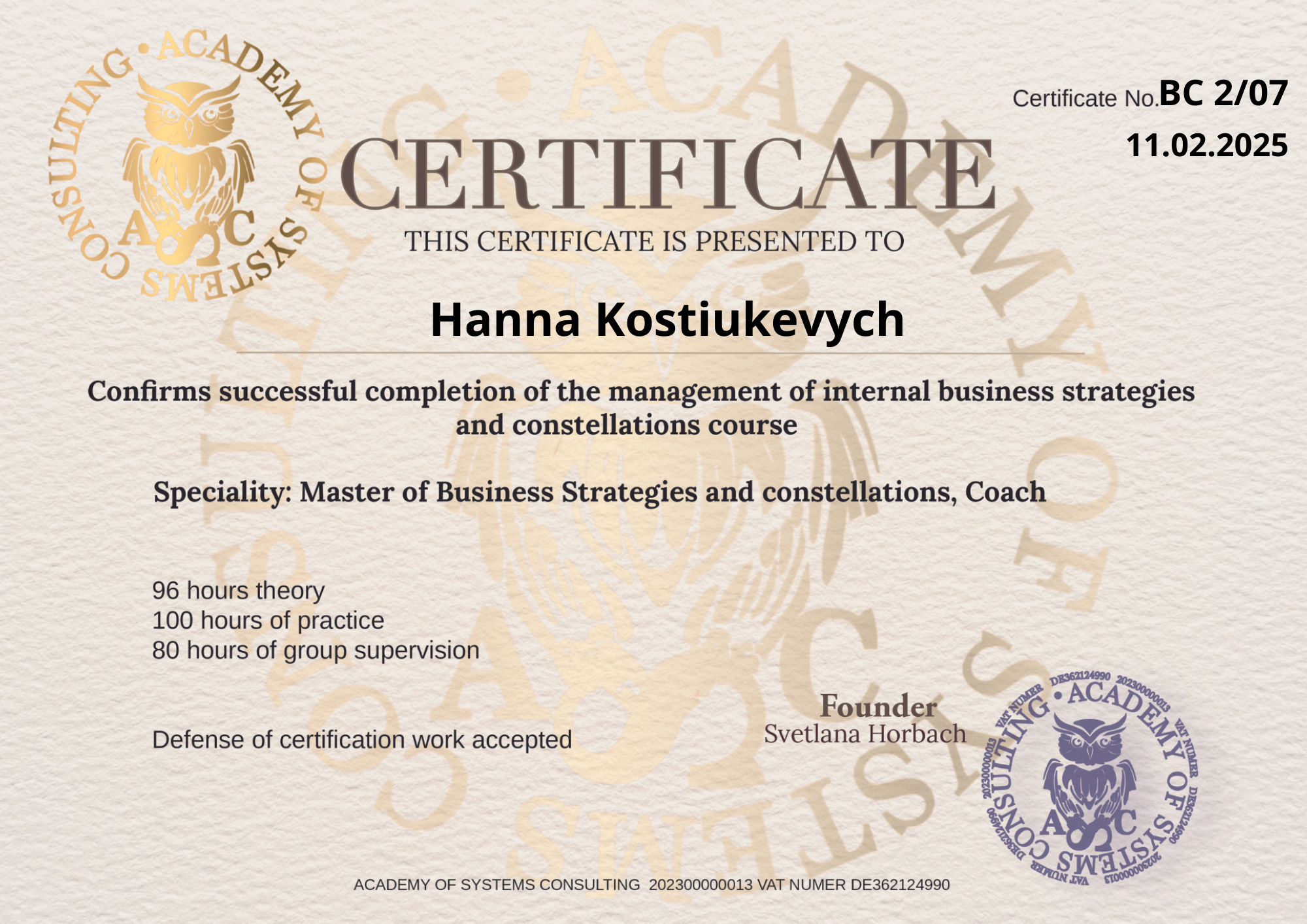 Hanna Kostiukevych